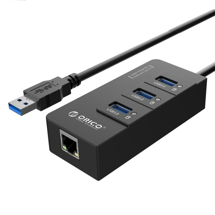 ORICO HR01-U3 3口 USB3.0集線器 ABS材質 帶千兆網卡口
