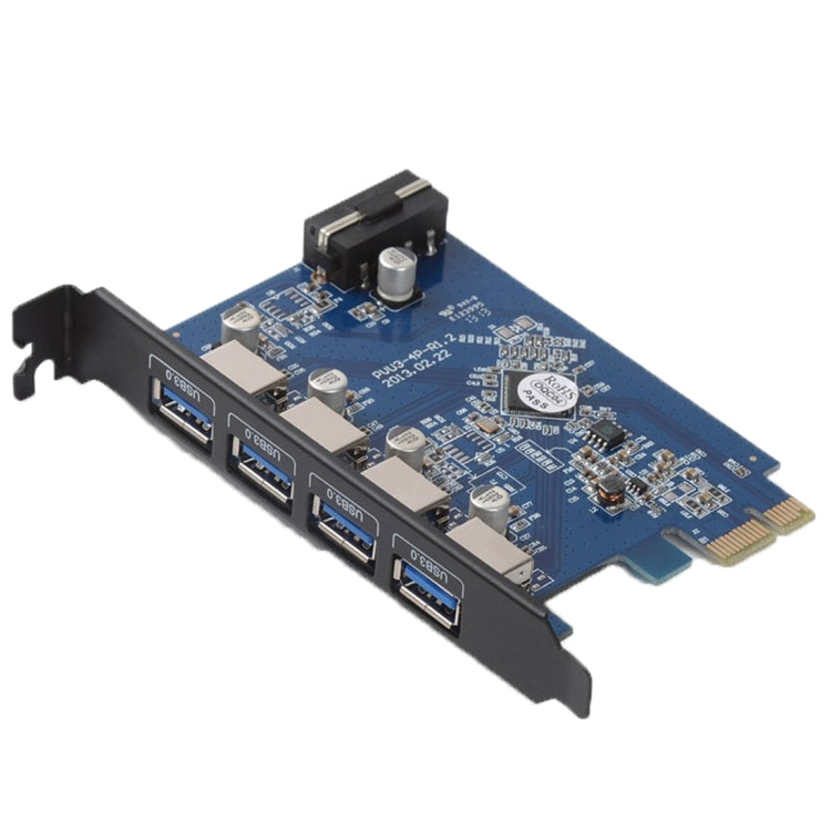 ORICO PVU3-4P 4口USB3.0PCI-E台式機主板高速擴展卡