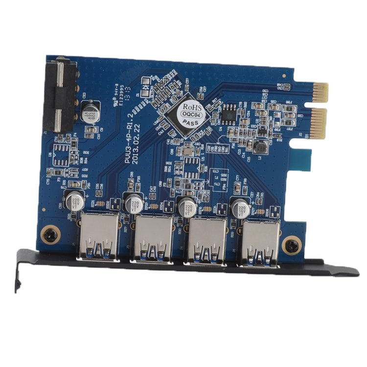 ORICO PVU3-4P 4口USB3.0PCI-E台式機主板高速擴展卡