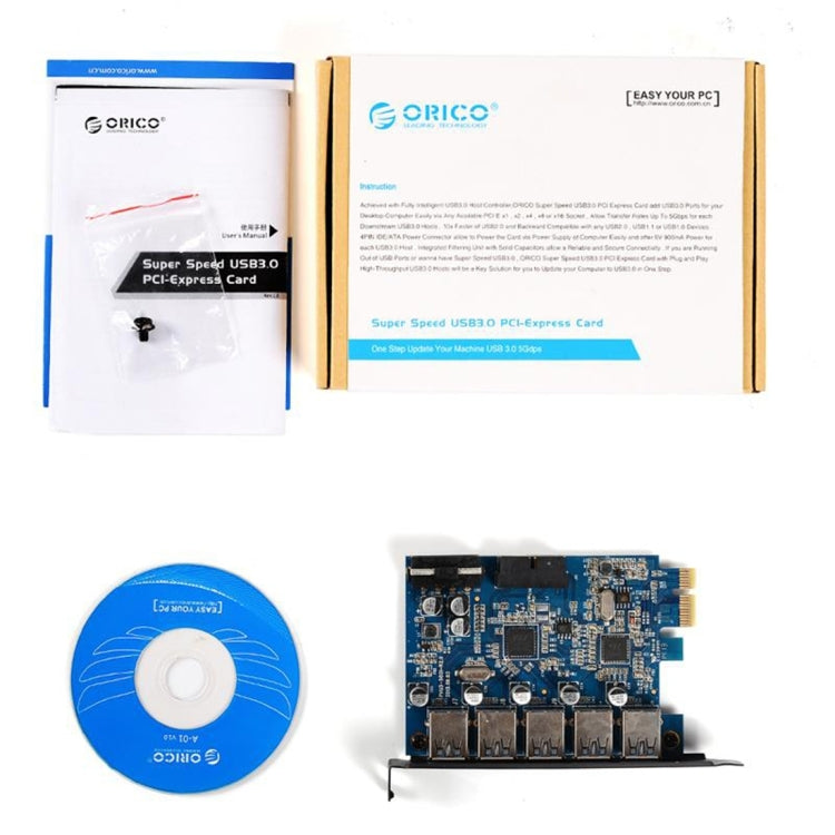 ORICO PVU3-5O2I USB3.0+20Pin插槽PCI-E主板高速擴展卡 5Gbps數據傳輸速率