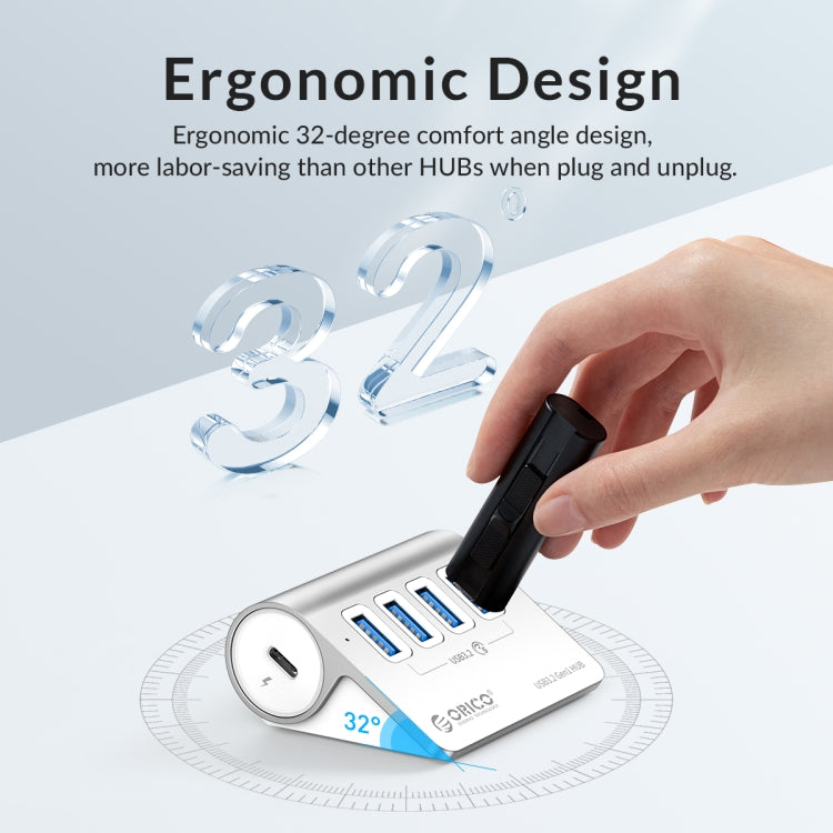ORICO ORICO-M3U4-05 4口USB 3.2 集線器 鋁合金外殼