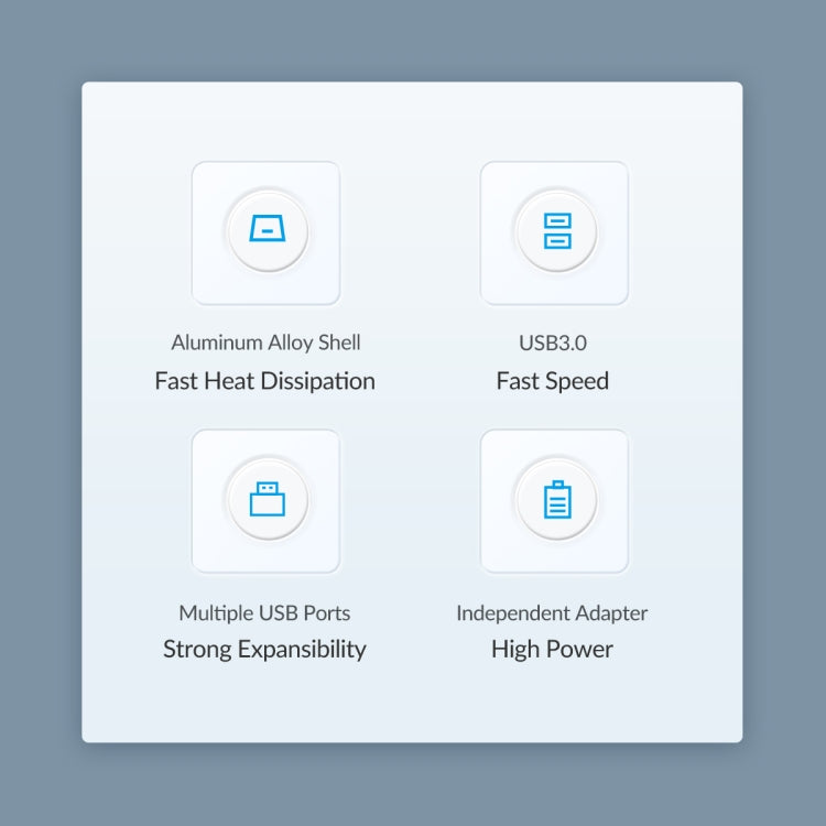 ORICO ORICO-M3U4-05 4口USB 3.2 集線器 鋁合金外殼