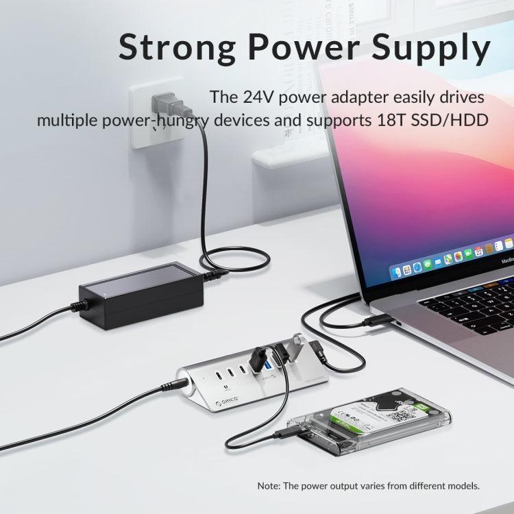 ORICO ORICO-M3U4-05 4口USB 3.2 Gen1 10Gbps 集線器 鋁合金外殼