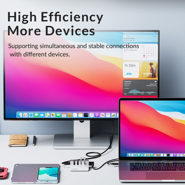 ORICO ORICO-M3CU2-G2-05 4口 Type-C 和 USB3.2 10Gbps 集線器 鋁合金外殼