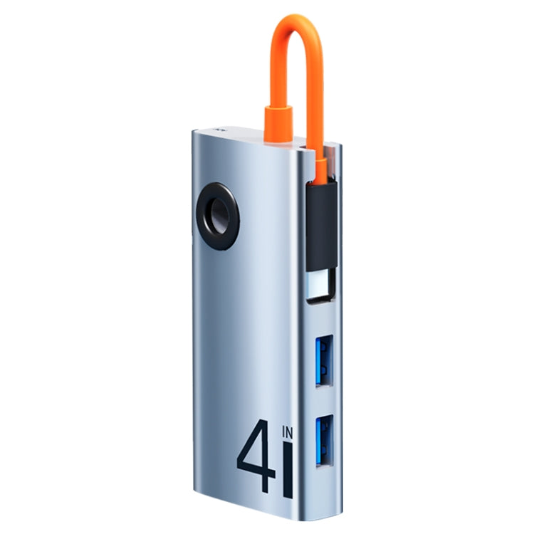 ROCK TR25 4合1 Type-C轉USB 3.0x4便攜式多功能拓展塢