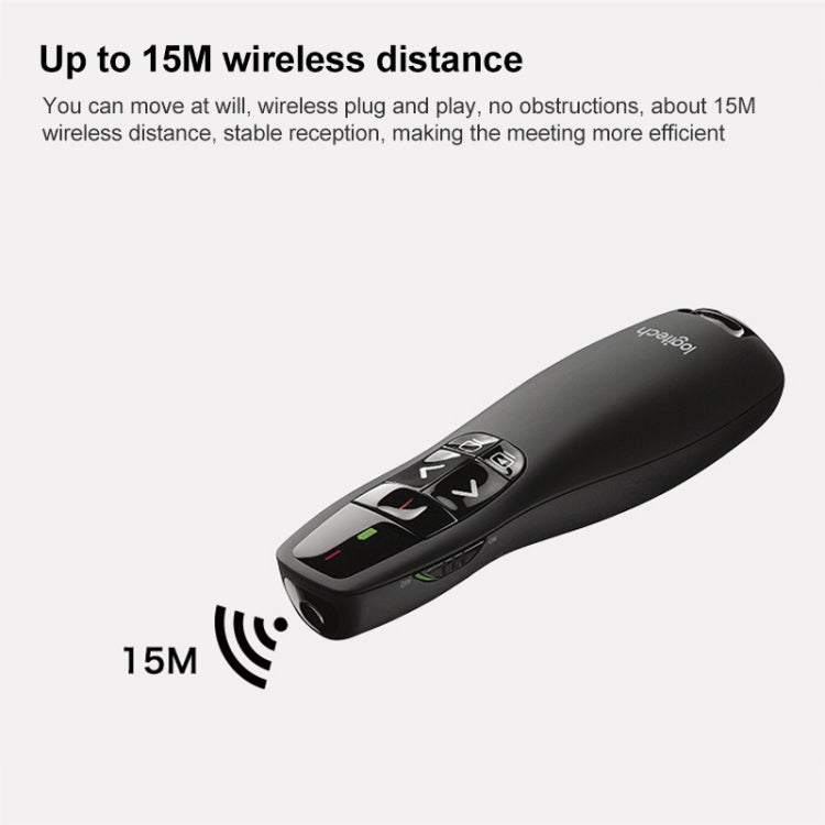 Logitech/羅技 R400 2.4Ghz 無線演示器 PPT翻頁筆