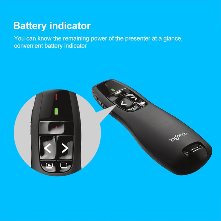 Logitech/羅技 R400 2.4Ghz 無線演示器 PPT翻頁筆