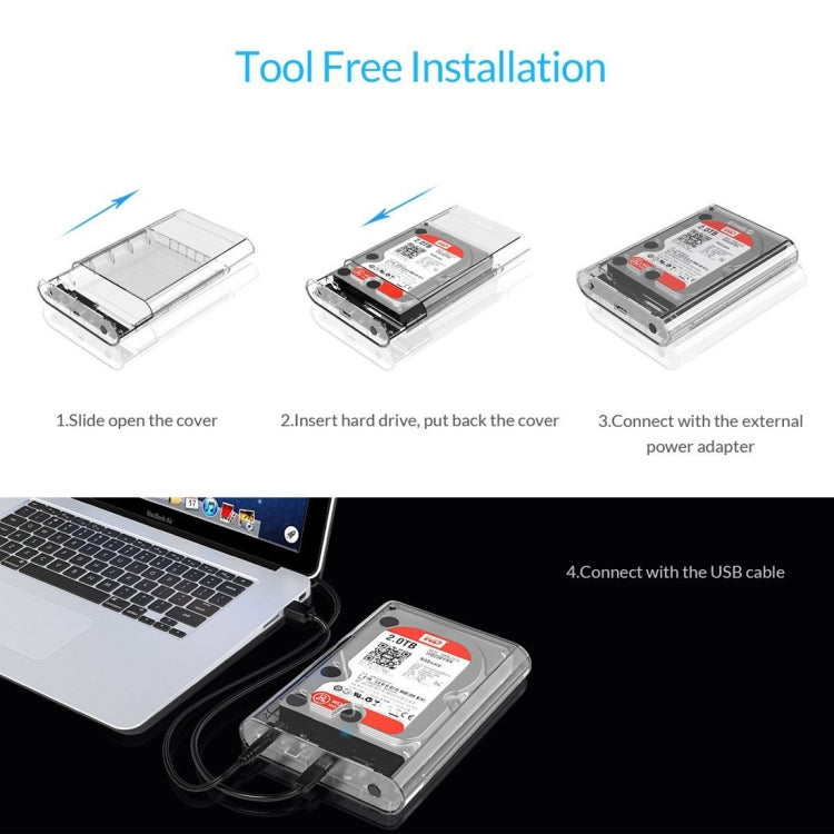 ORICO 3139C3 USB 3.1 TYPE-C 轉SATA 3.0 移動硬盤盒  3.5英寸硬盤適用