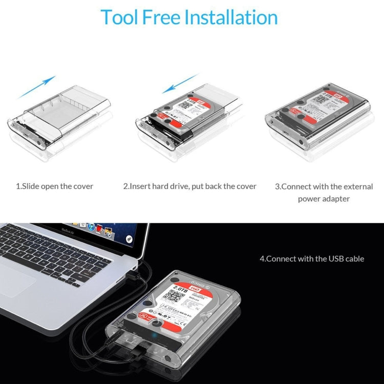 ORICO 3139U3 USB 3.0 Micro B 轉SATA 3.0 移動硬盤盒  3.5英寸硬盤適用