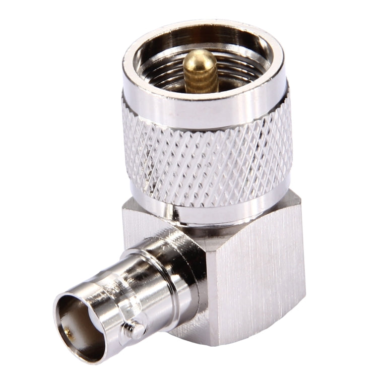 UHF公頭轉BNC母頭轉接頭 90度彎角