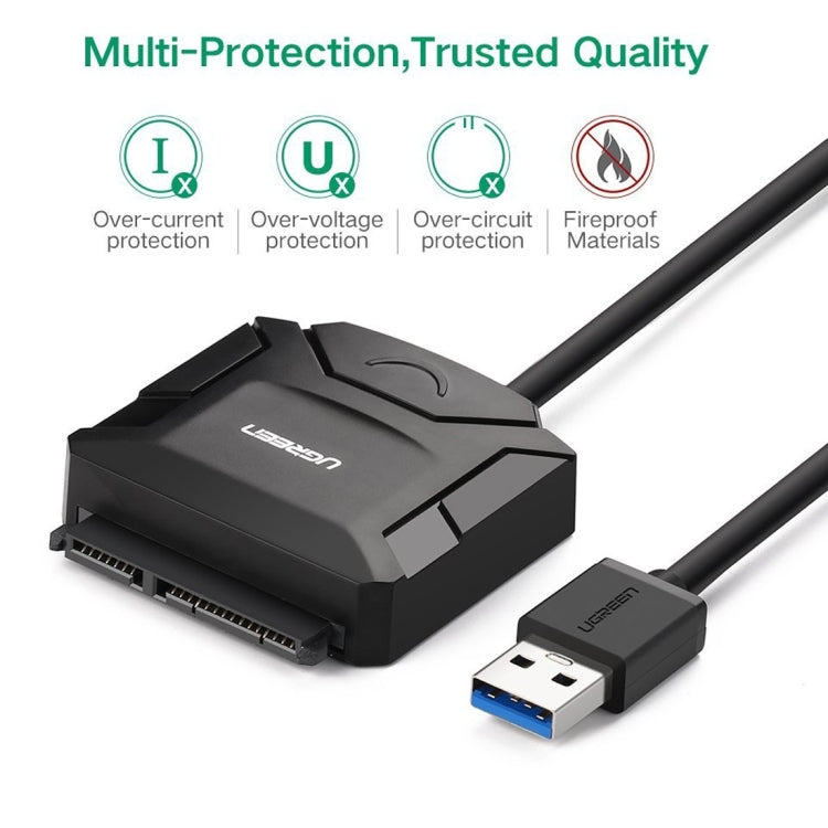 綠聯 sata轉usb3.0硬盤轉接線 2.5/3.5寸硬盤數據線