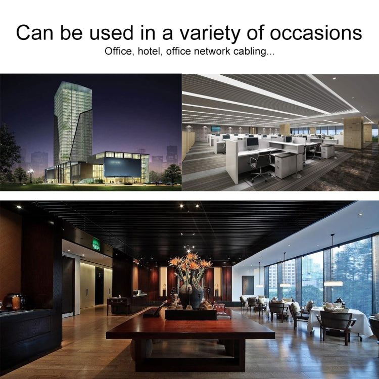 REXLIS CAT7-2 7類萬兆屏蔽雙色編織扁平網線，線長：0.5m