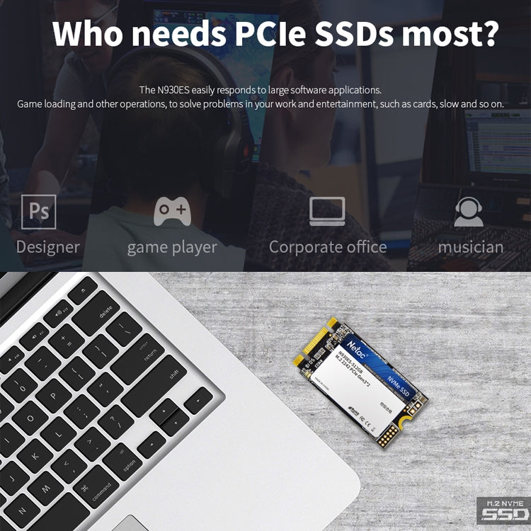 Netac朗科 N930ES 512GB M.2 2242 PCIe Gen3x2 固態硬盤