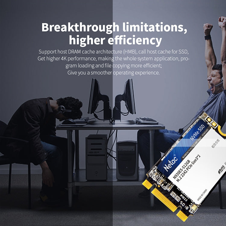 Netac朗科 N930ES 512GB M.2 2242 PCIe Gen3x2 固態硬盤