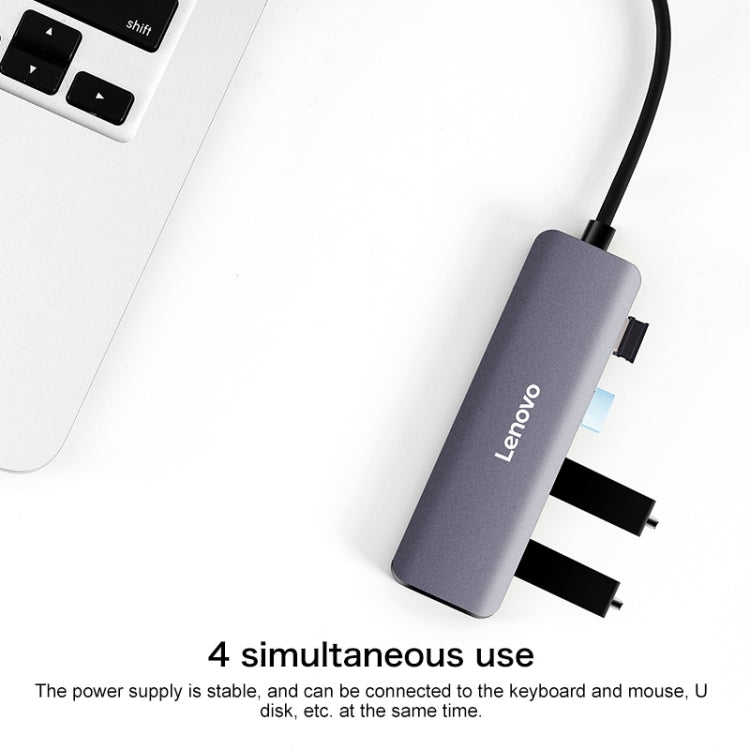 原裝聯想 C04 Type-C轉USB-C轉換器 4*USB3.0接口分線器集線器