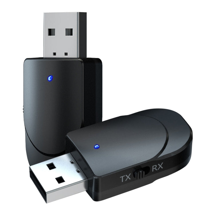 KN330 3合一 USB 藍牙5.0適配器音頻發射器接收器帶切換開關&3.5mm AUX接口