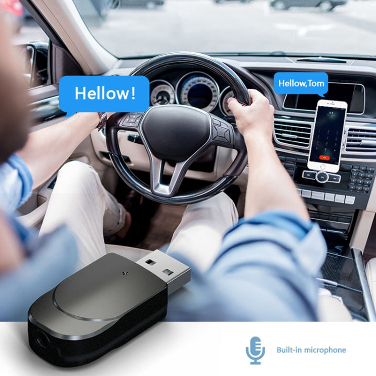 KN330 3合一 USB 藍牙5.0適配器音頻發射器接收器帶切換開關&3.5mm AUX接口