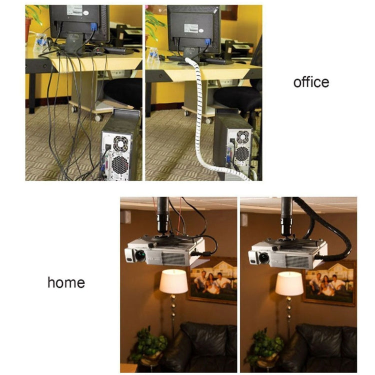 15m PE螺旋塑料管 纏繞管電線 公稱外徑：6mm