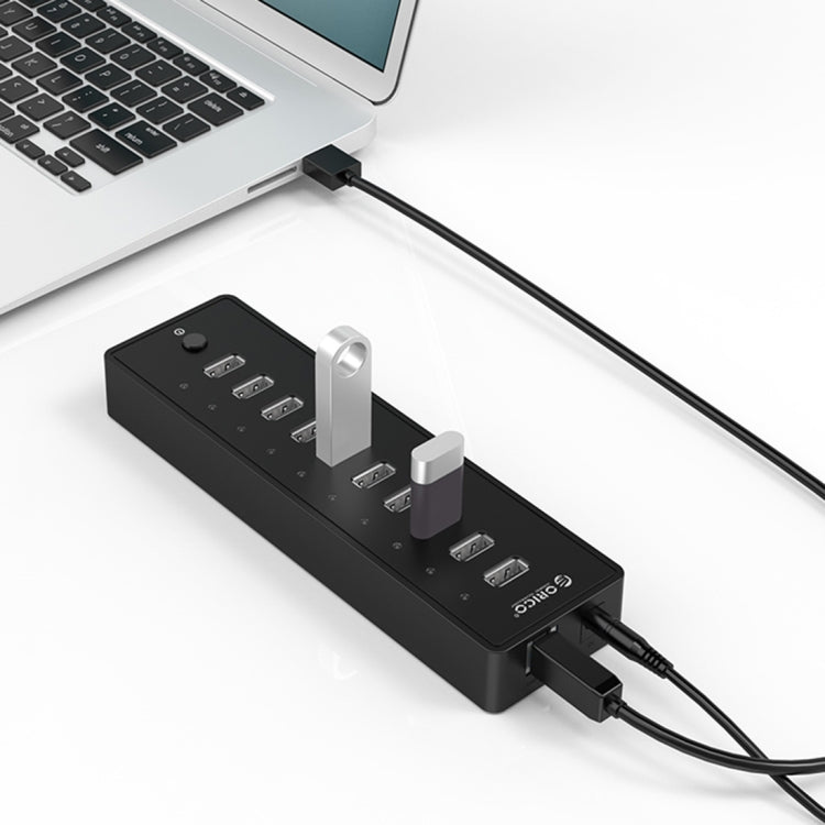 ORICO P10-U2 10口USB 2.0 HUB集線器 帶LED指示燈&1m長USB線