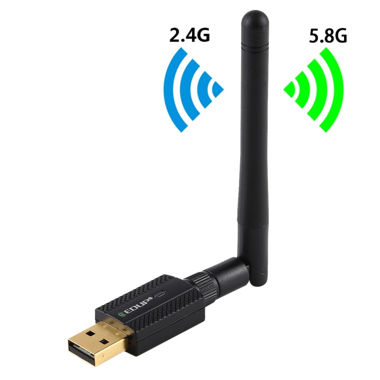 EDUP EP-AC1661 2合1藍牙4.2 + 雙頻600Mbps高速無線USB適配器WiFi接收器