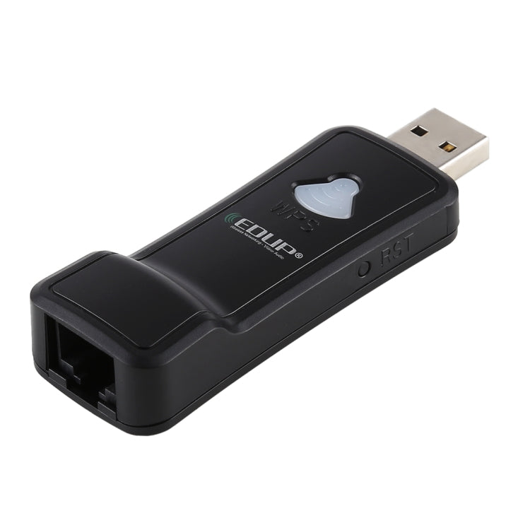 EDUP EP-2911S 300Mbps速率 2.4GHz無線USB中繼器WiFi轉RJ45網絡適配器無線網卡