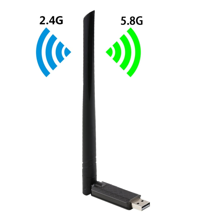 EDUP EP-AC1666 免驅版 雙頻650Mbps高速無線USB適配器WiFi接收器