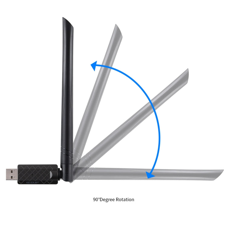 EDUP EP-AC1666 免驅版 雙頻650Mbps高速無線USB適配器WiFi接收器