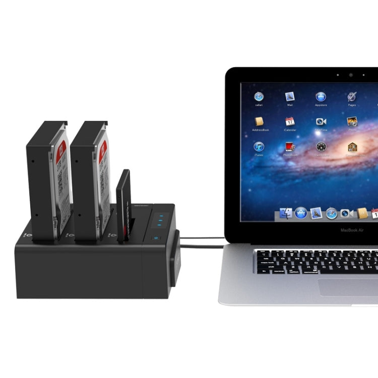 ORICO 6638US3-C 三盤位移動硬盤盒 / USB 3.0 Type-B轉SATA移動硬盤盒/硬盤脫機拷貝器，適用於2.5英寸/ 3.5英寸SATA HDD / SSD硬盤
