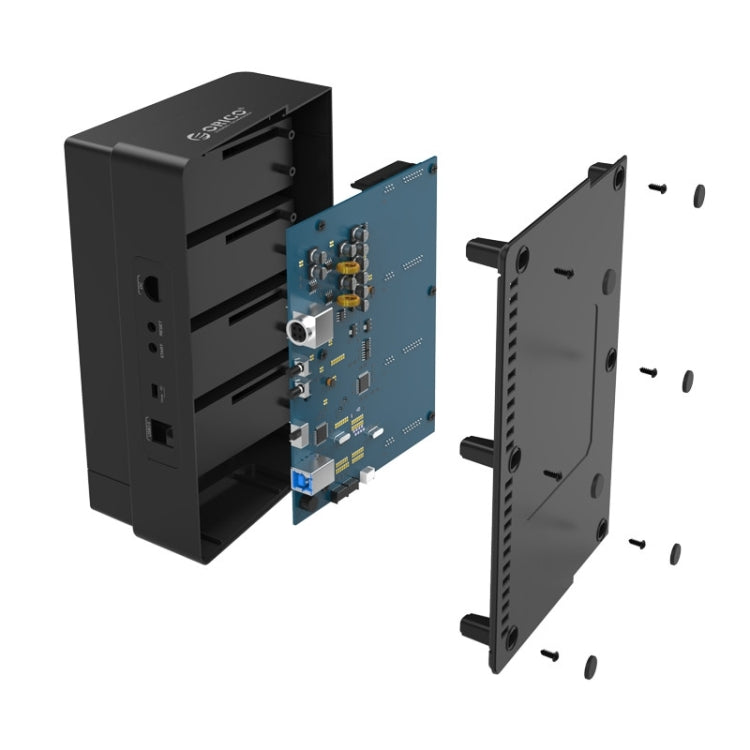 ORICO 6648US3-C-V1 四盤位移動硬盤盒 / USB 3.0 Type-B轉SATA移動硬盤盒/硬盤脫機拷貝器，適用於2.5英寸/ 3.5英寸SATA HDD / SSD硬盤
