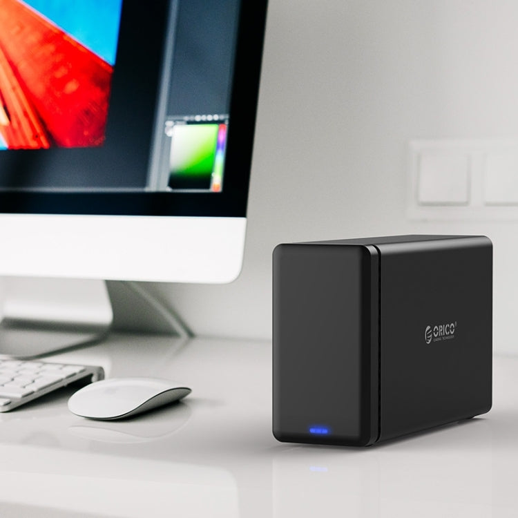 ORICO NS200-C3 二盤位移動硬盤盒 / USB 3.1 Type-C轉SATA移動硬盤盒，適用於3.5英寸SATA HDD 硬盤，支持UASP協議