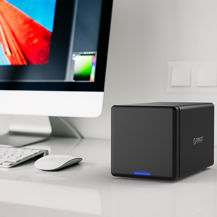ORICO NS400-C3 四盤位移動硬盤盒 / USB 3.1 Type-C轉SATA移動硬盤盒，適用於3.5英寸SATA HDD 硬盤，支持UASP協議