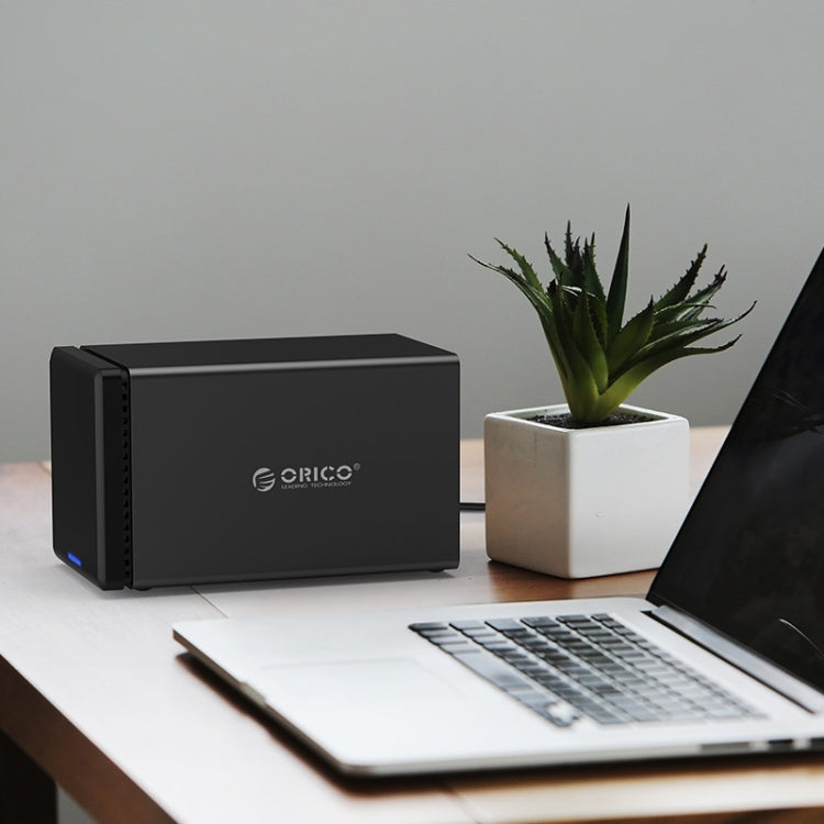 ORICO NS400-U3 四盤位移動硬盤盒 / USB 3.0 Type-B轉SATA移動硬盤盒，適用於3.5英寸SATA HDD 硬盤，支持UASP協議