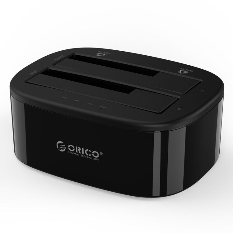 ORICO 6228US3-C  1對1克隆 2個盤位移動硬盤盒底座 / USB 3.0 Type-B轉SATA移動硬盤盒底座，適用於2.5/3.5英寸SATA HDD  /SSD硬盤