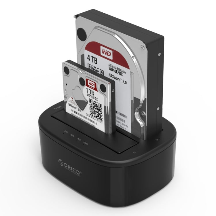 ORICO 6228US3-C  1對1克隆 2個盤位移動硬盤盒底座 / USB 3.0 Type-B轉SATA移動硬盤盒底座，適用於2.5/3.5英寸SATA HDD  /SSD硬盤
