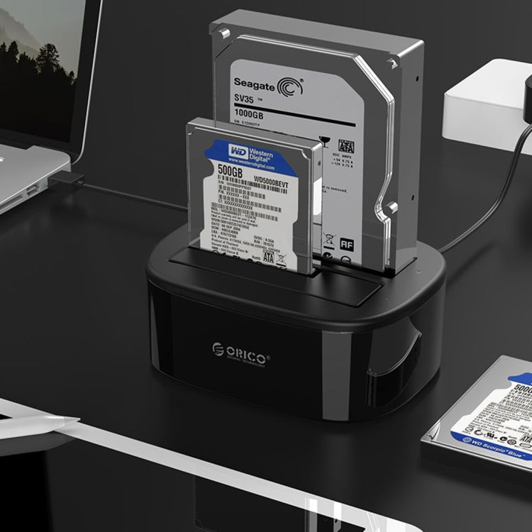 ORICO 6228US3 雙盤位USB3.0硬盤底座 SATA串口2.5/3.5寸硬盤通用