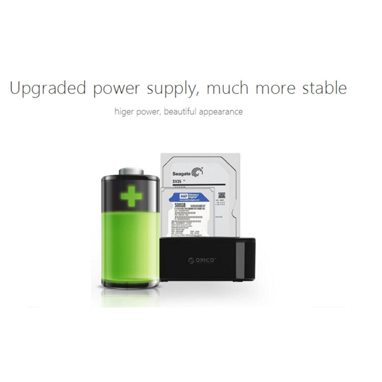 ORICO 6228US3 雙盤位USB3.0硬盤底座 SATA串口2.5/3.5寸硬盤通用