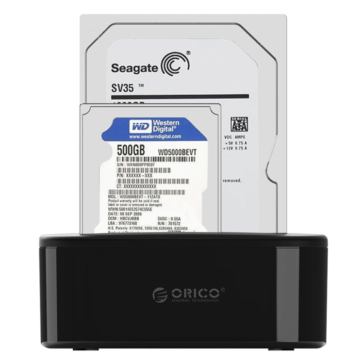 ORICO 6228US3 雙盤位USB3.0硬盤底座 SATA串口2.5/3.5寸硬盤通用
