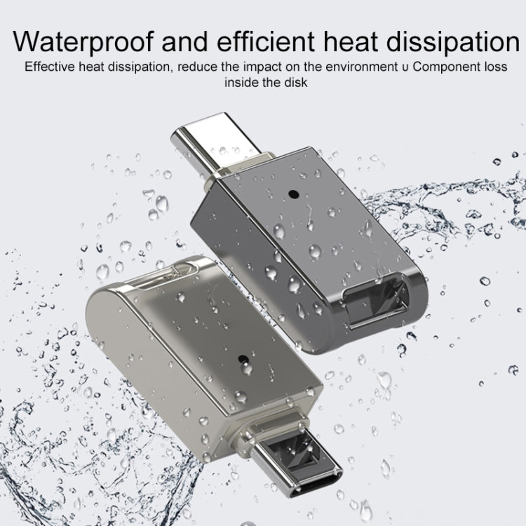 64GB Type-C 鋅合金U盤帶鑰匙扣