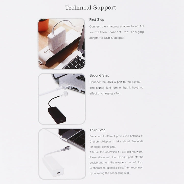 AnyWatt 85W Type-C母頭 轉 5 Pin磁頭公頭  適用於蘋果筆記本電腦充電轉換器