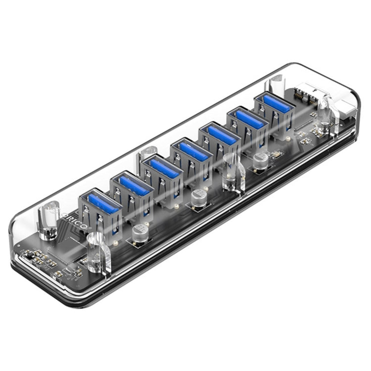 ORICO F7U 7口USB 3.0接口5Gbps傳輸HUB集線器 帶藍色LED指示燈