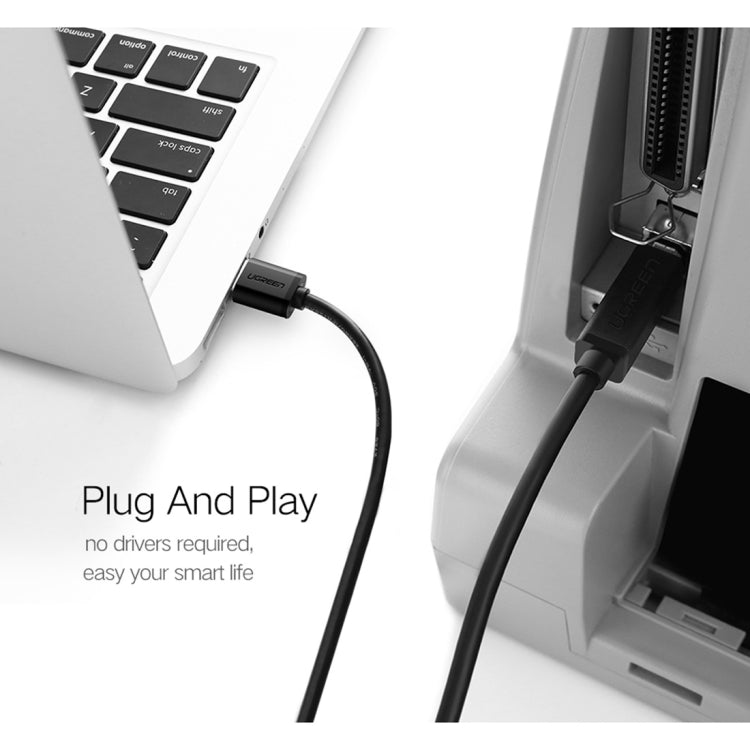 UGREEN綠聯 USB3.0 A對B打印機數據線鍍金方口 線長：1m