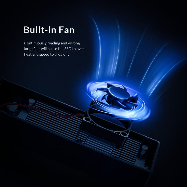 ORICO M2PVC3-G20-GY-BP USB3.2 20Gbps M.2 NVMe SSD硬盤盒