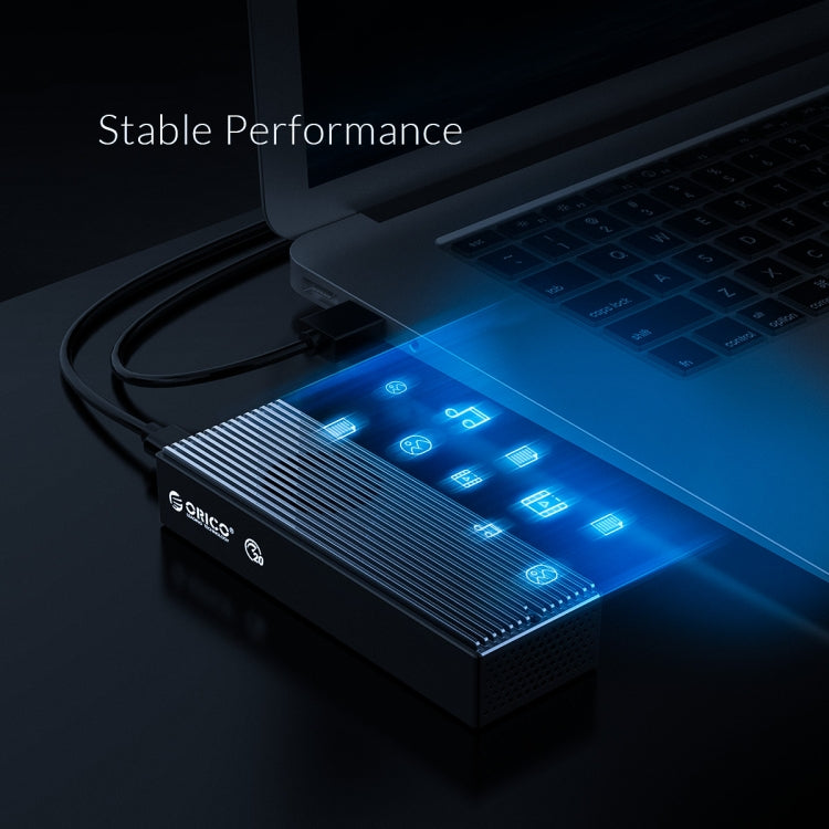 ORICO M2PVC3-G20-GY-BP USB3.2 20Gbps M.2 NVMe SSD硬盤盒
