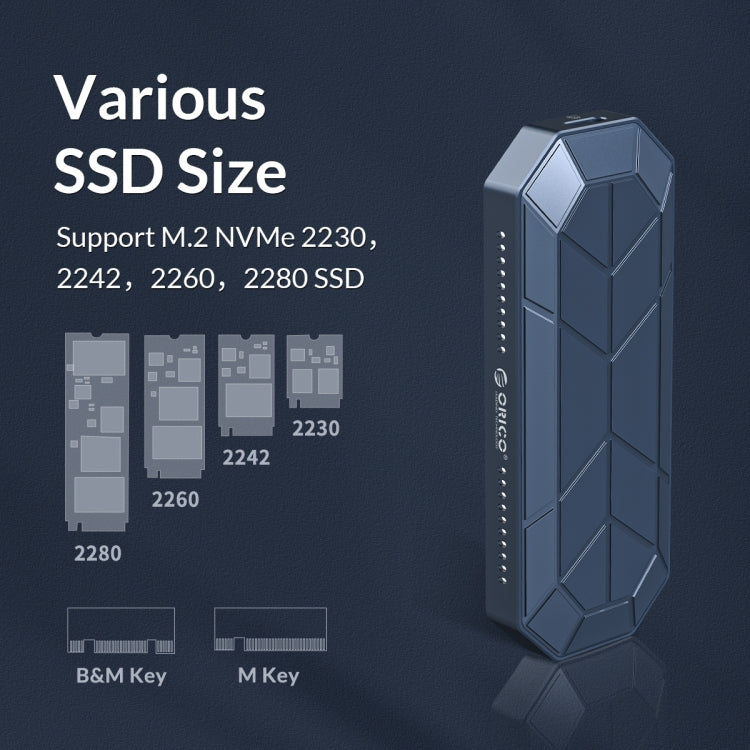 ORICO M2VG01-C3 炫彩 M.2 NVMe SSD硬盤盒