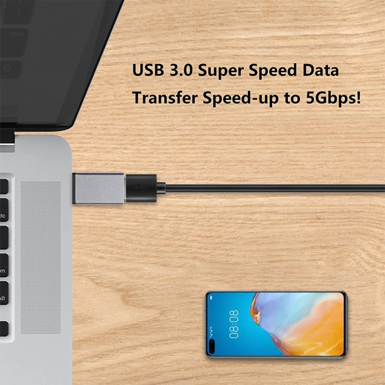 USB 3.1 Type-C 轉 USB 3.0  充電/數據鋁合金轉接頭