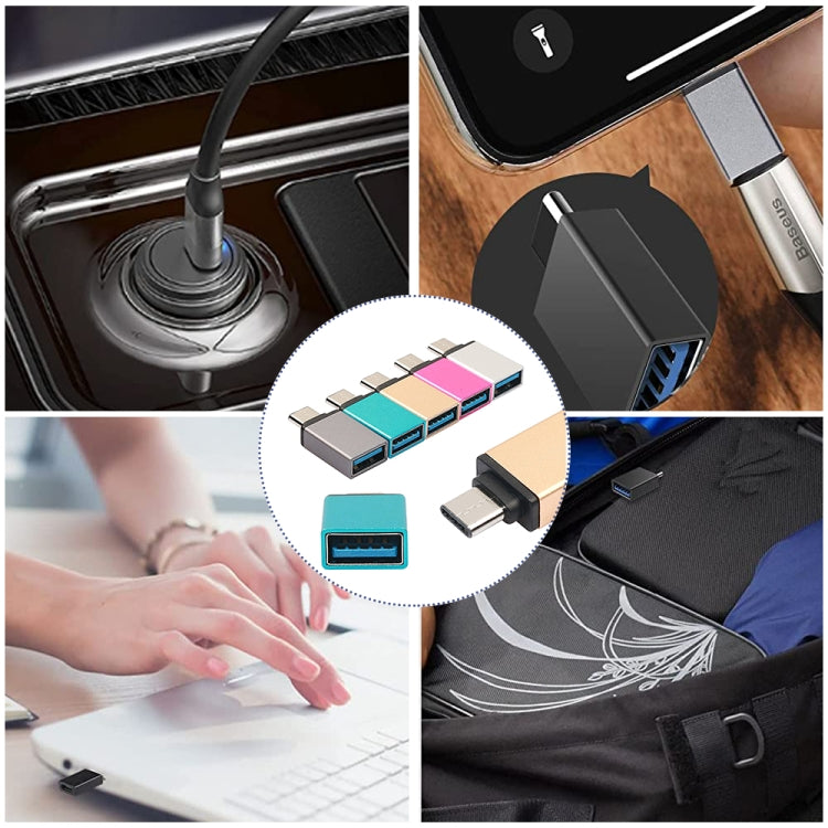 USB 3.1 Type-C 轉 USB 3.0  充電/數據鋁合金轉接頭