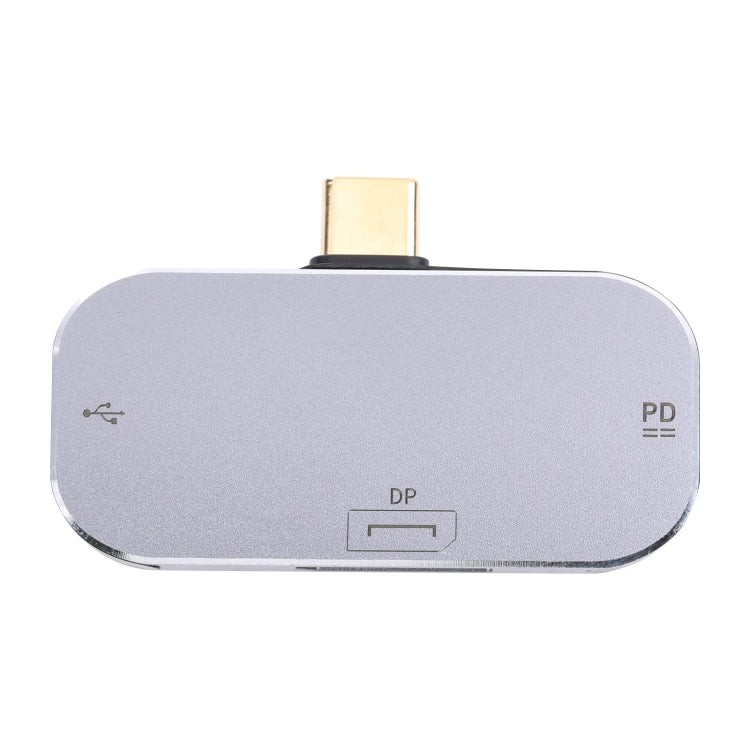 3合一 Type-C公頭轉Type-C充電+USB+DP母頭 適配器