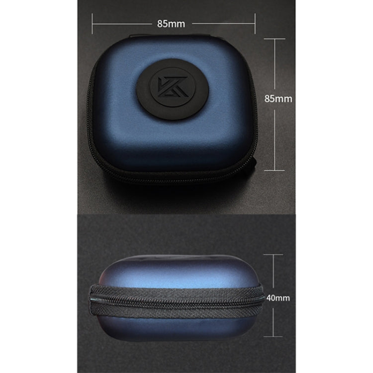KZ 數據線充電器耳機 便攜PU收納盒 , PU Black, PU Blue, PU Red