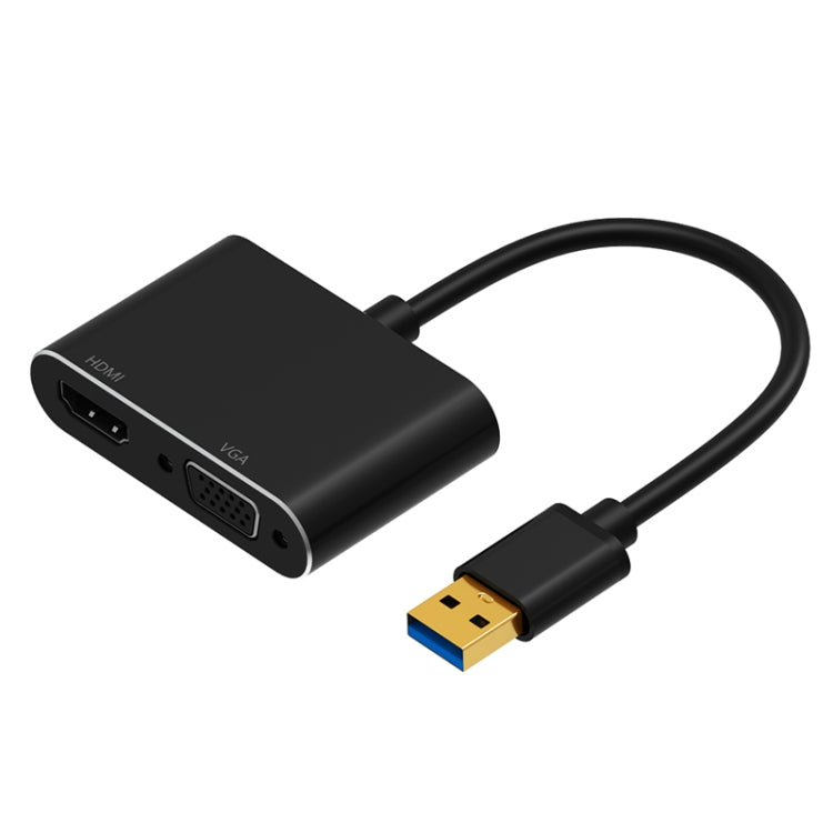 5201B 2合一 USB 3.0轉VGA + HDMI 高清視頻轉換器