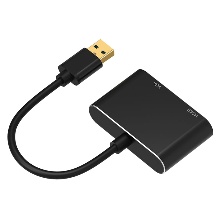 5201B 2合一 USB 3.0轉VGA + HDMI 高清視頻轉換器